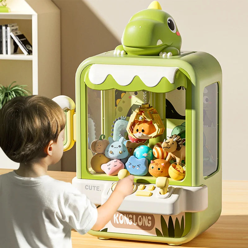 Máquina de Garras Dinossauro – Brinquedo Eletrônico com Música