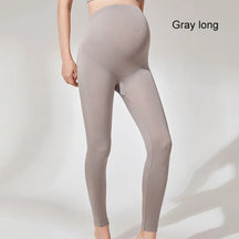 Legging Gestante Cintura Alta Preto e Cinza – Conforto e Sustentação na Maternidade