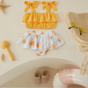 Conjunto Biquíni Infantil com Laços