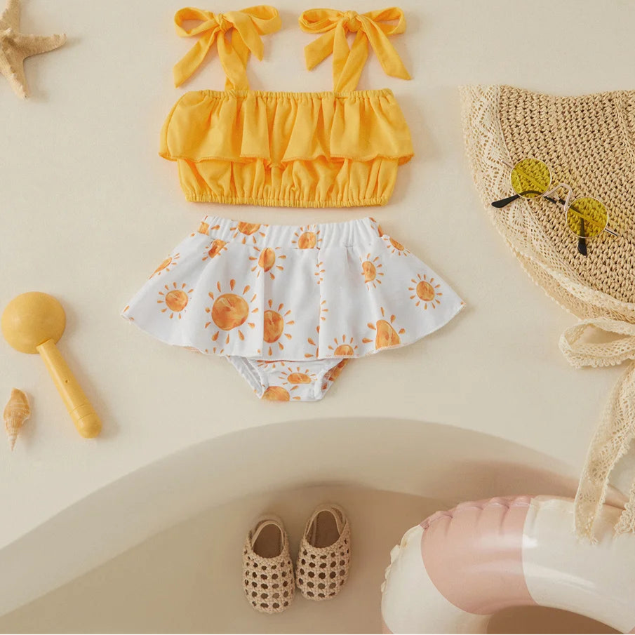 Conjunto Biquíni Infantil com Laços