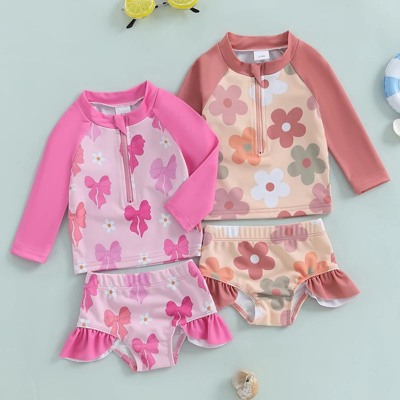 Conjunto Infantil de Praia para Meninas