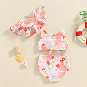 Conjunto de Praia Infantil Menina 3 Peças