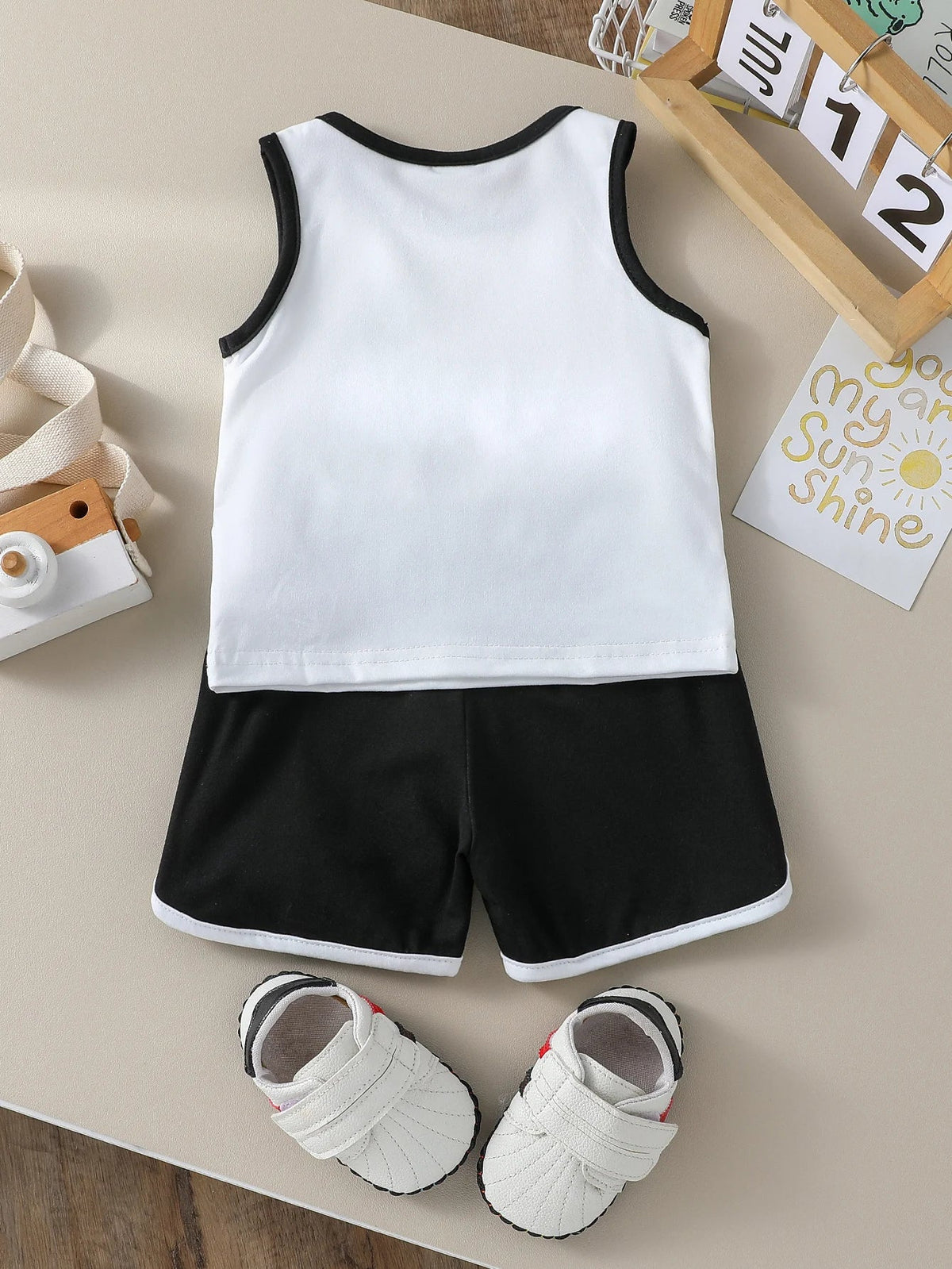 Conjunto Infantil Masculino de Verão – Regata e Shorts NY Estilo Esportivo