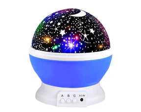 Luminária Projetora Infantil Estrelas e Lua