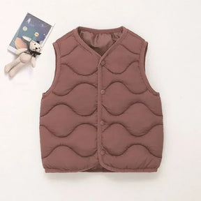 Colete Infantil Acolchoado Amarelo – Conforto e Estilo para os Dias Frios