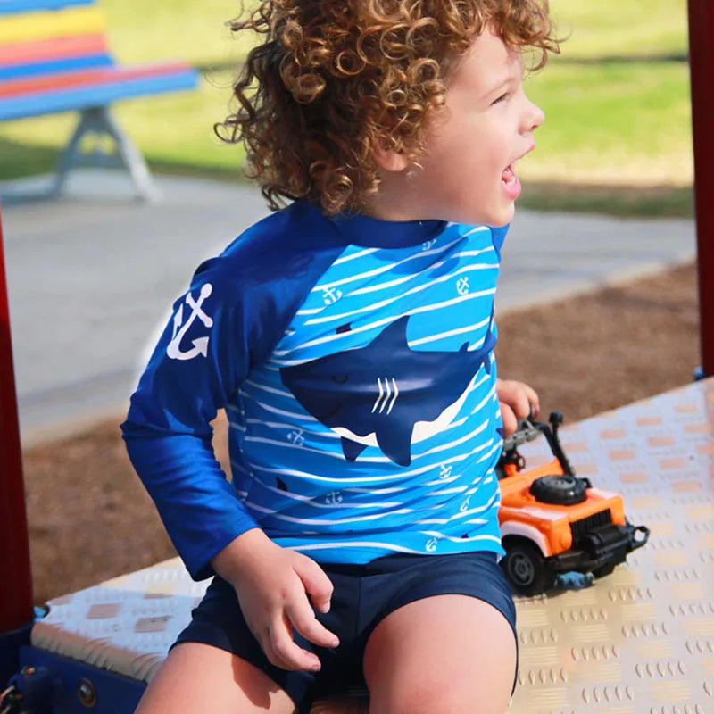 Conjunto Infantil Manga Longa com Proteção Solar FPS 50