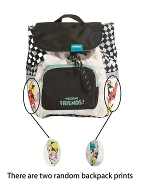 Mochila Feminina Disney Mickey & Minnie – Estampa Exclusiva e Design Versátil