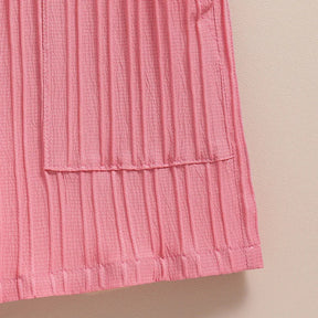 Conjunto Infantil Feminino Rosa Canelado – Estilo e Conforto para o Dia a Dia