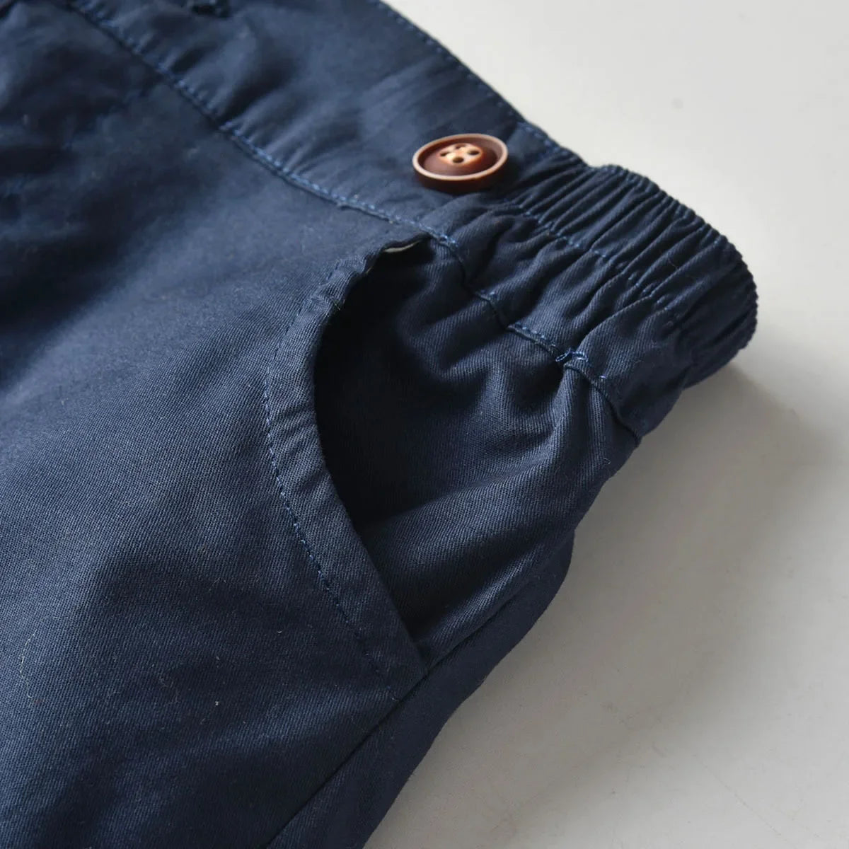 Conjunto Infantil Masculino Social Azul com Suspensório e Gravata Borboleta – Roupa Elegante para Bebê Menino