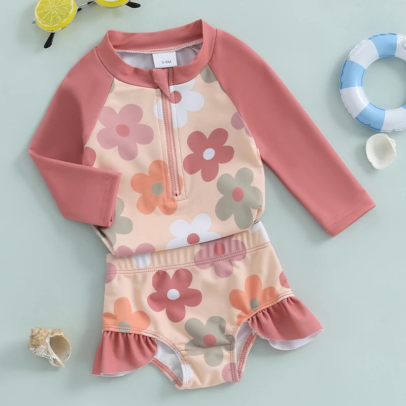 Conjunto Infantil de Praia para Meninas