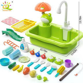 Pia de Brinquedo Infantil com Torneira Elétrica