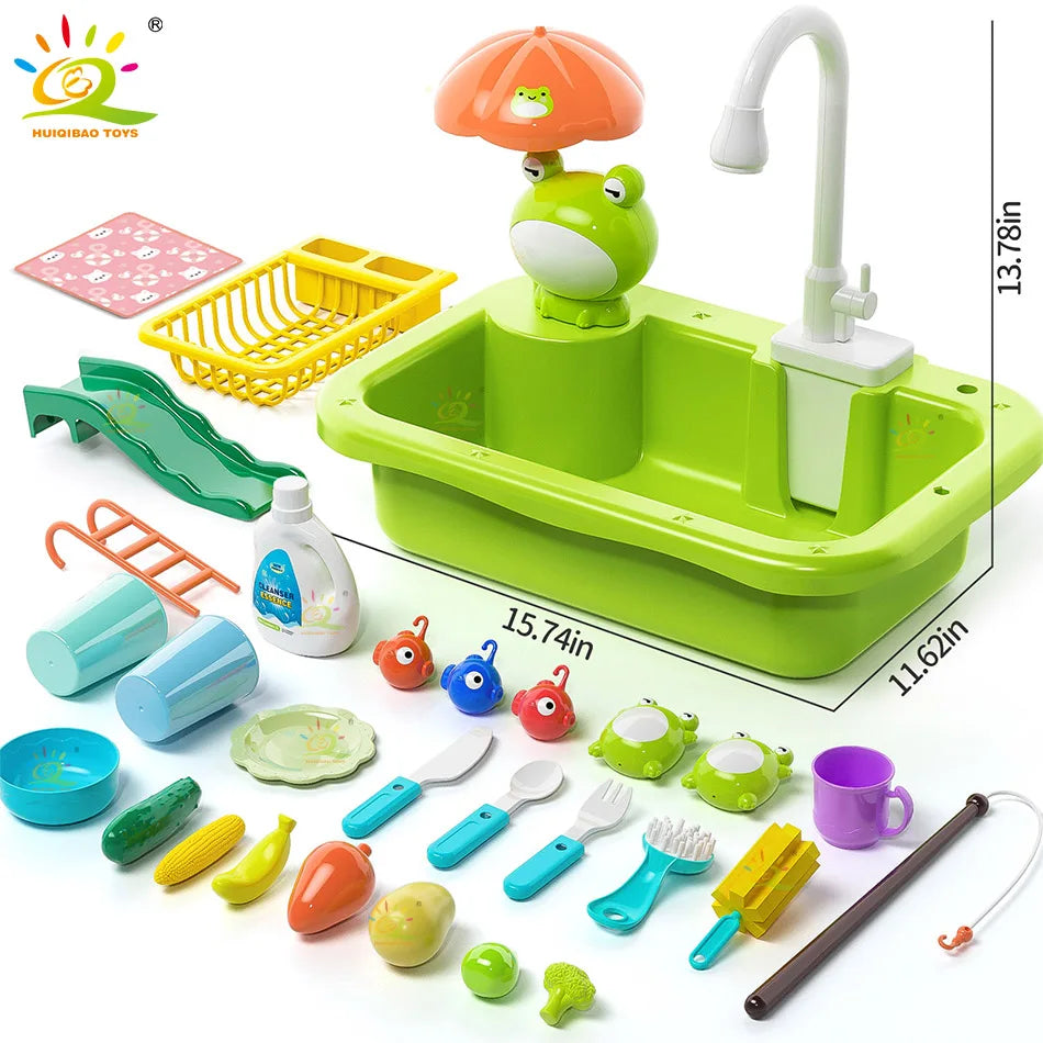 Pia de Brinquedo Infantil com Torneira Elétrica