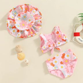 Conjunto de Praia Infantil Menina 3 Peças