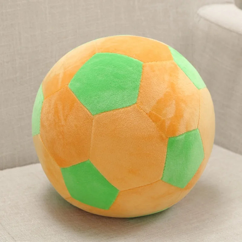 Bola de Pelúcia Decorativa em Formato de Futebol – Almofada Divertida para Crianças e Adultos