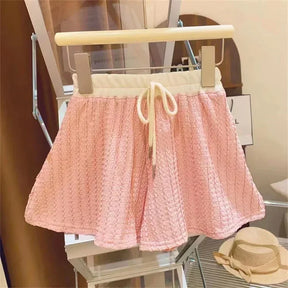 Conjunto Infantil Feminino Rosa com Blusa Polo e Saia – Estilo e Delicadeza para as Pequenas