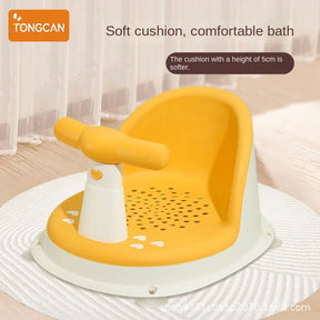 Assento de Banho Infantil com Almofada – Cadeira Antiderrapante e Confortável para Bebês