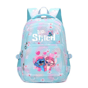 Mochila Stitch Estampada de Grande Capacidade – Mochila Escolar e de Viagem Leve para Mulheres e Meninas
