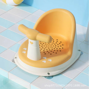 Assento de Banho Infantil com Almofada – Cadeira Antiderrapante e Confortável para Bebês