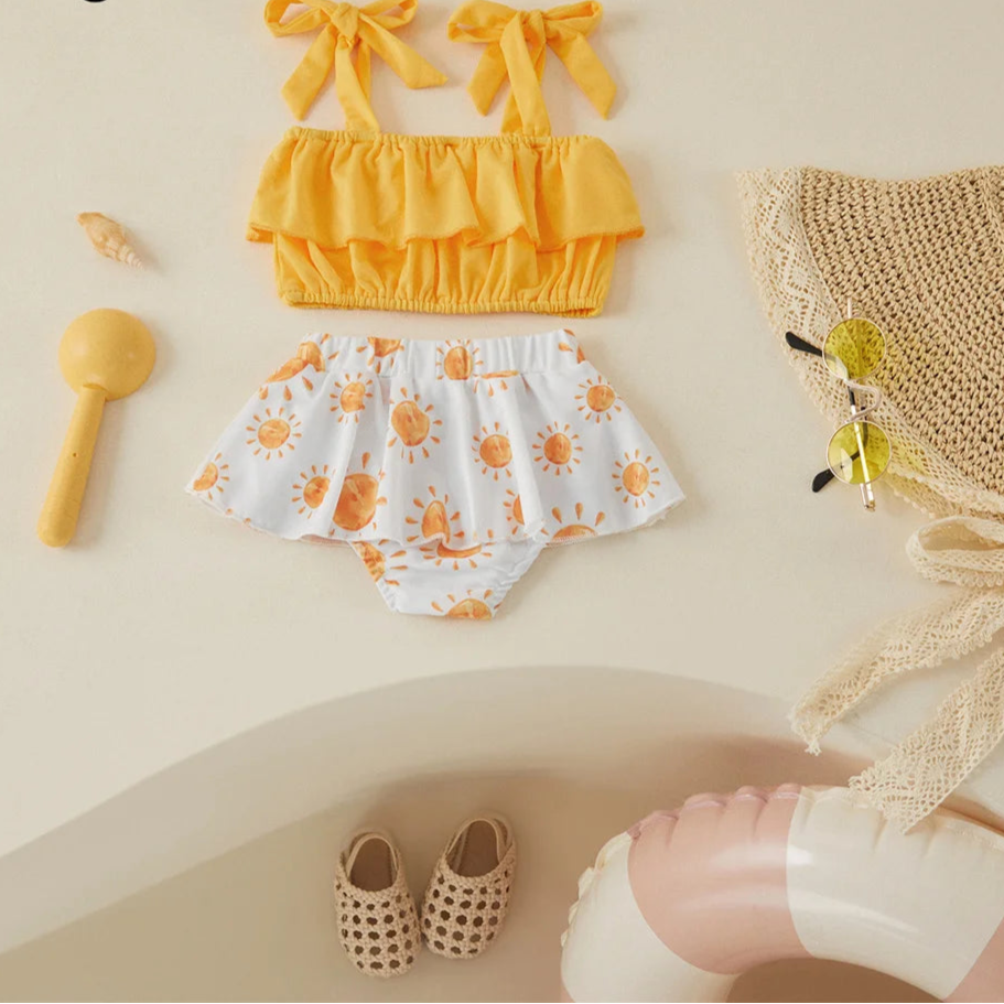 Conjunto Biquíni Infantil com Laços