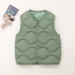 Colete Infantil Acolchoado Amarelo – Conforto e Estilo para os Dias Frios
