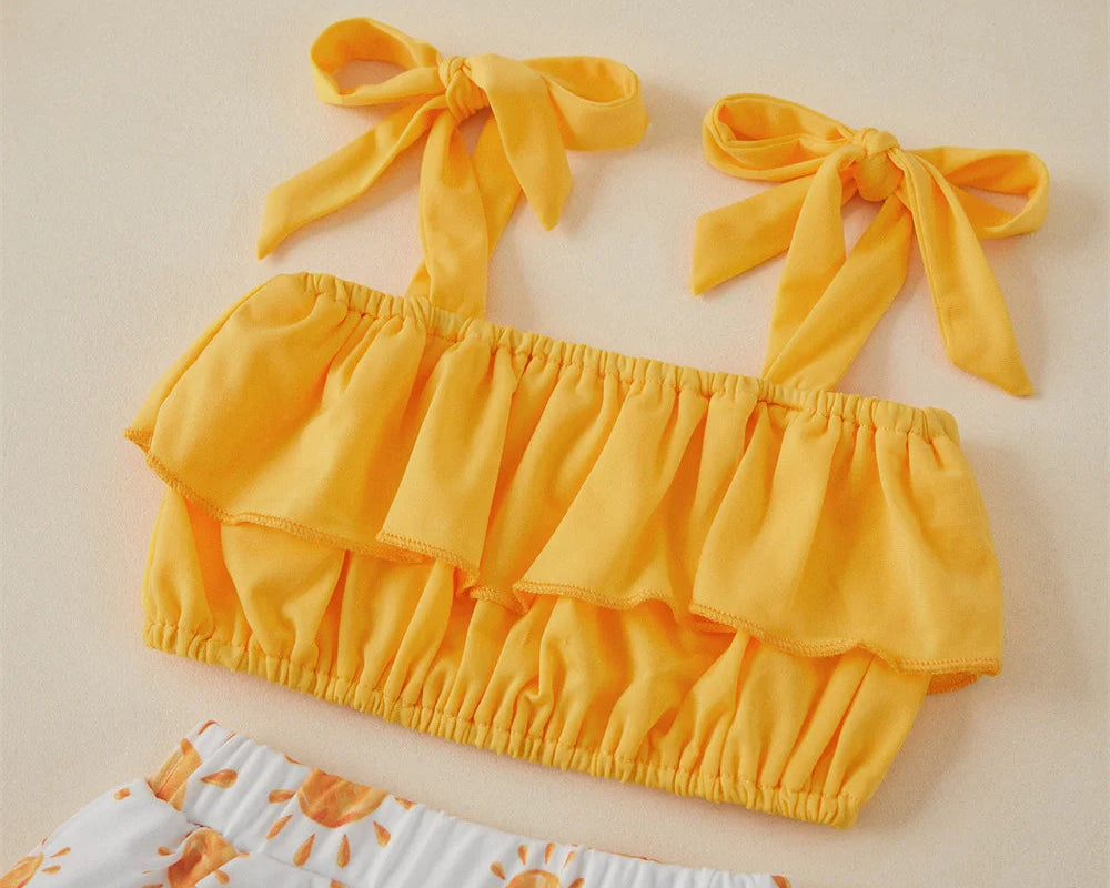Conjunto Biquíni Infantil com Laços