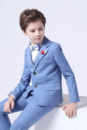 Terno Infantil Xadrez com Gravata Borboleta