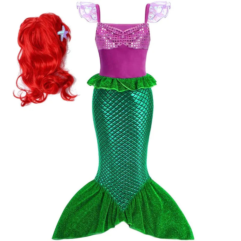 Fantasia Ariel Princesa Sereia – Infantil Verão