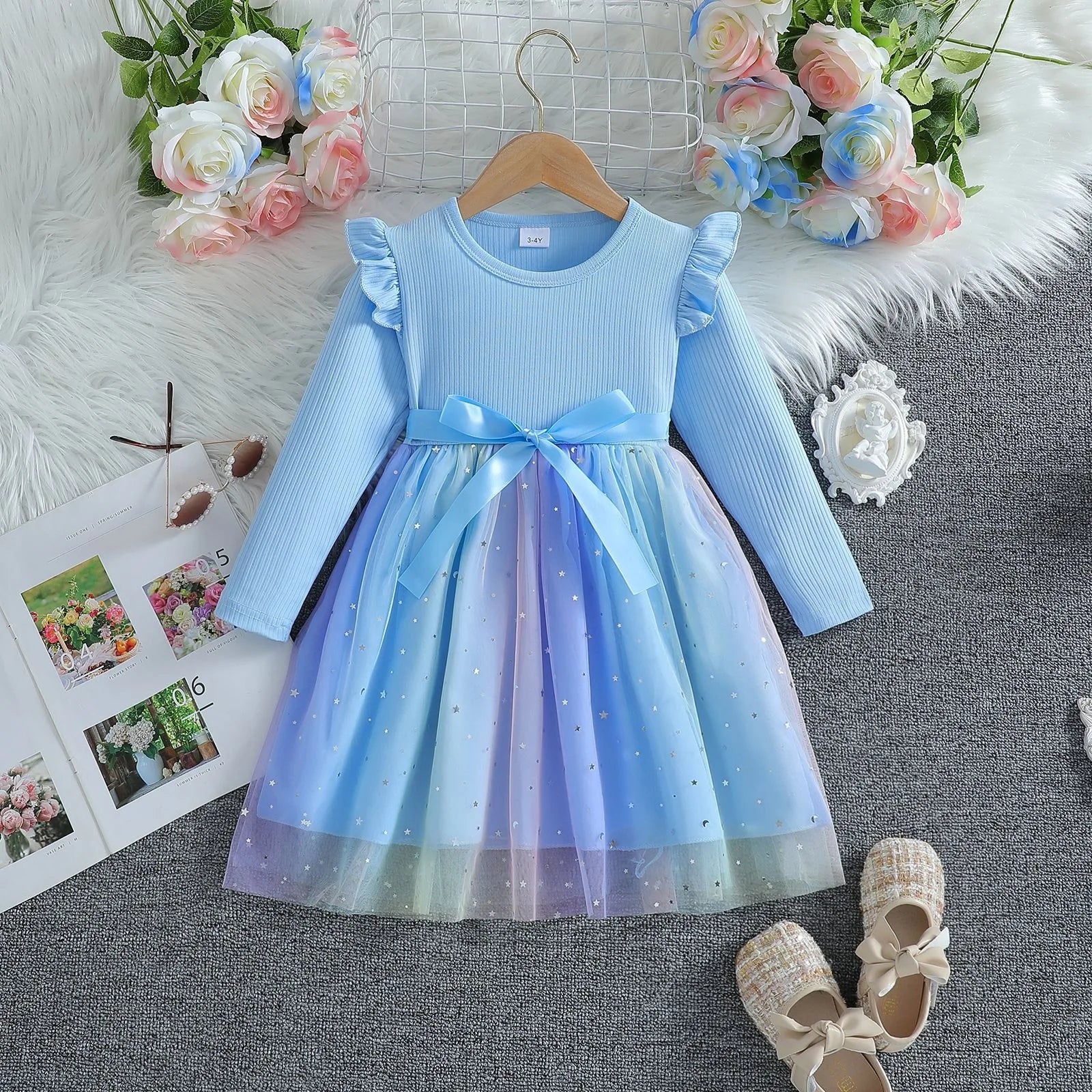 Vestido Infantil Princesa de Outono