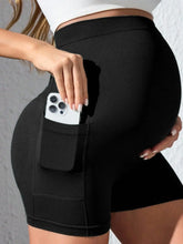 Shorts Gestante Fitness Verde com Bolso Lateral – Conforto e Praticidade para o Dia a Dia