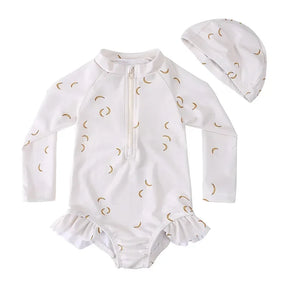 Maiô Infantil UV com Babados
